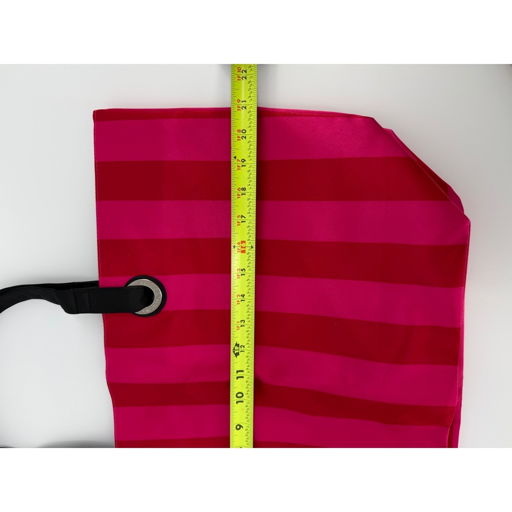 NWT Victorias Secret Pink Red Stripe Rhinestone Logo Tote Bag Y2K inspired - Picture 11 of 13